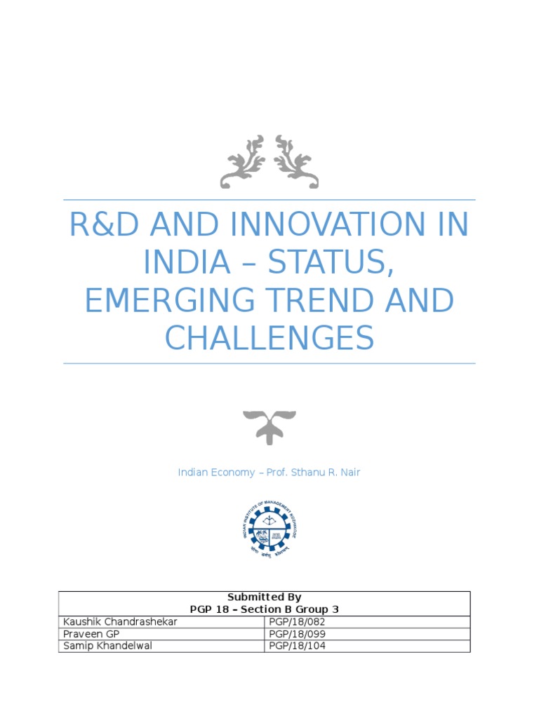 India's R&D Budget and Challenges | PDF | Research And Development ...