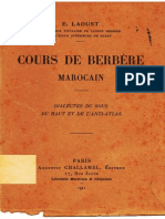 Cours de berbère marocain - Dialectes du Sous, du Haut et de l’Anti-Atlas – Émile Laoust (1921)