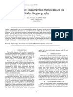 Mobile Secure Transmission Method Based on Audio Steganography