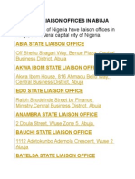 State Liaison Offices in Abuja