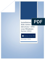 installation ad sous windows serveur 2012