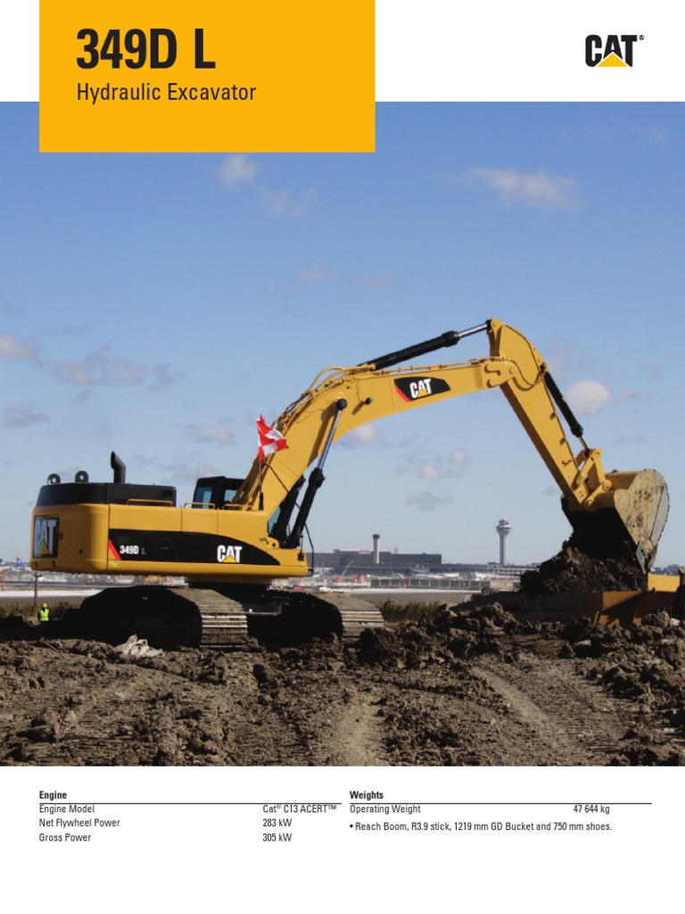 Caterpillar Excavator 349d L Turbocharger Elevator