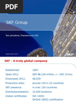 SKF Group: Tom Johnstone, President and CEO