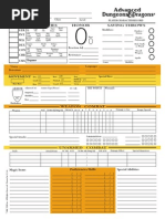 Character: Alignment Race Class Level Modifiers: Player Character Record