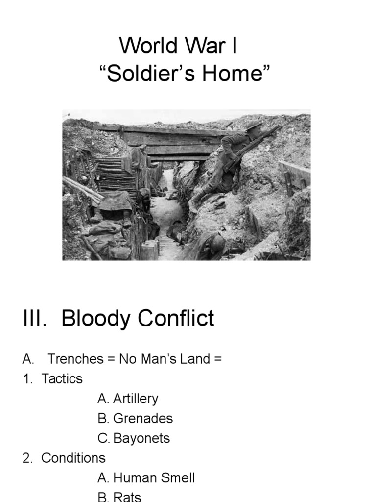 Soldier’s Home Ppt 1 Ernest Hemingway Narrative Free 30day Trial