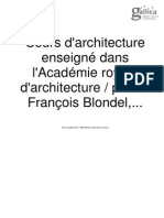 Blondel, François - Cours D'architecture