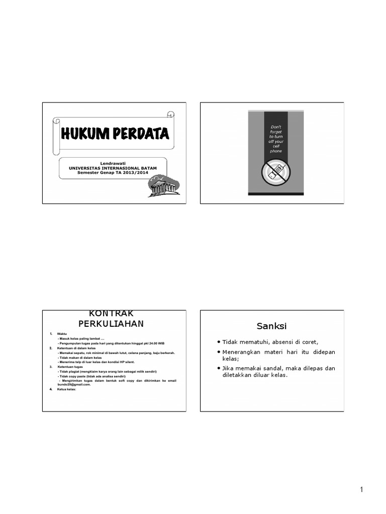 Kontrak dan Ketentuan Hukum Perdata | PDF | Hukum
