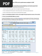 How To Run SAP Transaction ST02 and Do Performance Analysis in SAP Memory