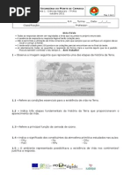 Teste Ciências Naturais