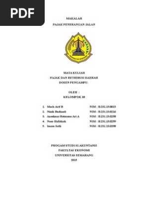 Makalah Pajak Penerangan Jalan 2