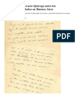 Un Poema de Horacio Quiroga Entre Los Manuscritos Hallados en Buenos Aires Artículo