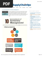 10 Commandments of Inventory Management