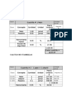 Salarios y Cuadrilla