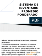 Sistema de Inventario Promedio Ponderado