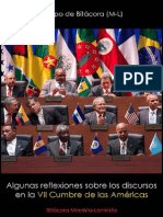 Equipo de Bitácora (M-L), Algunas reflexiones sobre los discursos en la Séptima Cumbre de las Américas, 2015.pdf