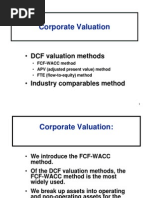 DCF Valuation of A Firm