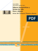 Saberes humanísticos y formas de vida. Usos y abusos Actas del Coloquio Hispano-alemán. UNIZAR 2012.pdf