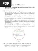 Spherical Trigonometry PDF