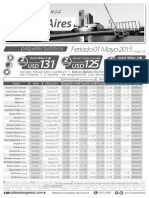 Tarifario BsAs Feriado 01 Mayo - 2015