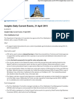 Insights Daily Current Events, 21 April 2015 _ INSIGHTS