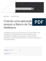 Criando Uma Aplicação Com Acesso a Banco de Dados No NetBeans