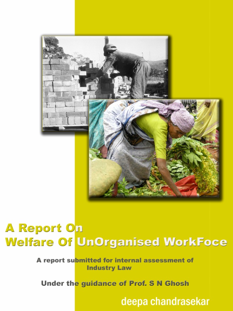 Unorganised Workforce in India | PDF | Welfare | Social Protection