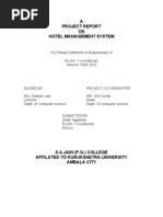 Download A Project Report on Hotel Management System by arunaggarwal18 SN26299255 doc pdf