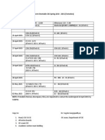 End-Term Timetable CSE Spring 2014 - 2015 (Tentative)