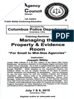 Property and Evidence Room Management