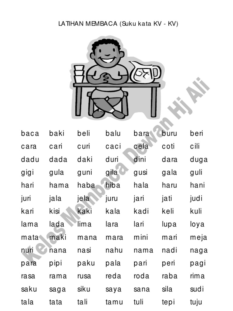 Suku Kata KVKV Suku Kata KVKV