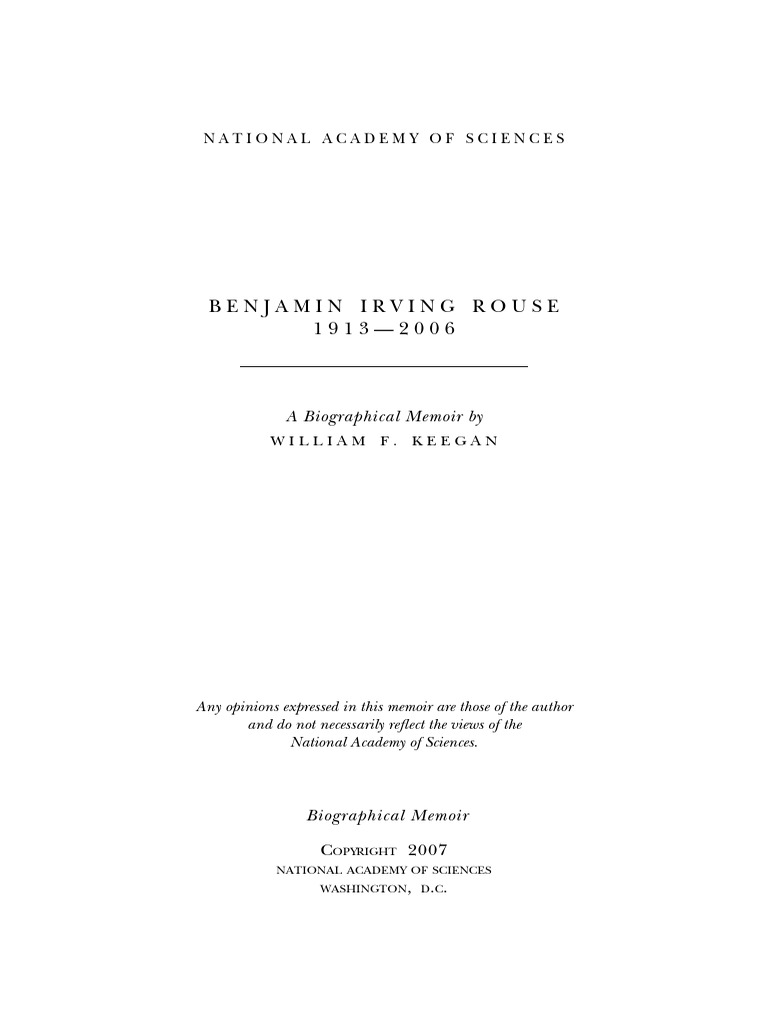Biografia Irving Rouse | PDF | Museology | Archaeology