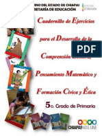 Cuadernillo de Ejercicios Del Alumno de Educacion Primaria 5to. Grado