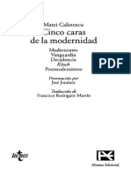 CALINESCU, M. - Las Cinco Caras de La Modernidad. Selección- Cap La Idea de Vanguardia