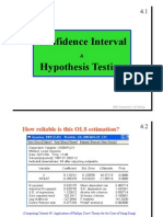 Hypothesis Testing Previous Lecture Notes Pval Confidence Interval T-stat