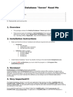 Medical Database Seven Read Me