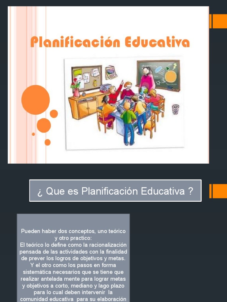 Planificacion Educativa | PDF | Planificación | Plan de estudios