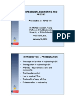 APEGBC Presentation Overview