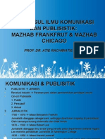 Asal Usul Ilmu Komunikasi Dan Publisistik