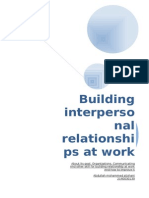 Building Interpersonal Relationships at Work