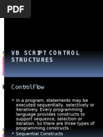 VBS Control Structures