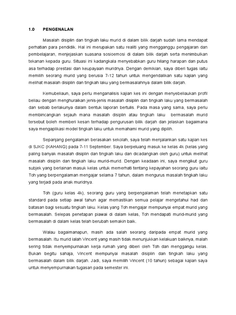 Laporan Kajian Kes Pdf