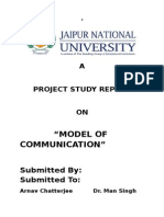 "Model of Communication": A Project Study Report ON