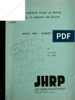 Analysis of Concrete Slabs On Ground Subject To Moving and Warping Loads