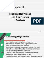 Ch.8 Multiple Regression and Correlation