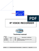 Ip Voice Recorder: Technical Manual