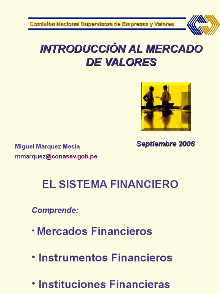 Introducción al Mercado de Valores en Perú | PDF | Bolsa | Compartir ...