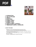 Baseball rules  3ºESO