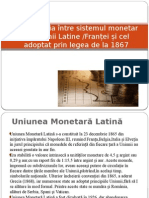 Comparația Între Sistemul Monetar Al Uniunii Latine