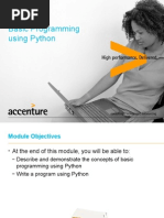 Basic Programming Using Python