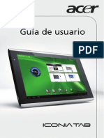 Manual Usuario Acer Iconia Tab español
